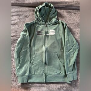 Men’s Oakley Green Zip-Up Hoodie Size Medium